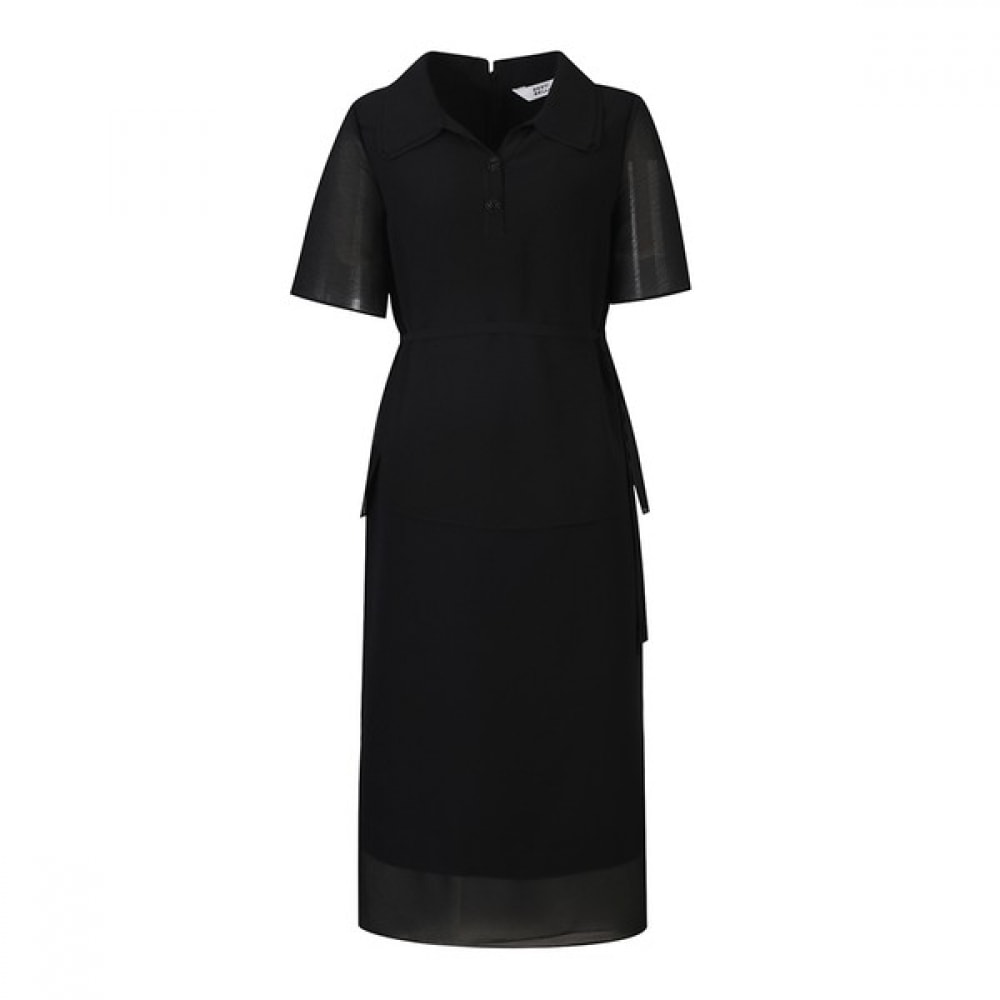 [ベスティヴェリ] レイヤードストラップオープンカラードレス（BIOAE2526）