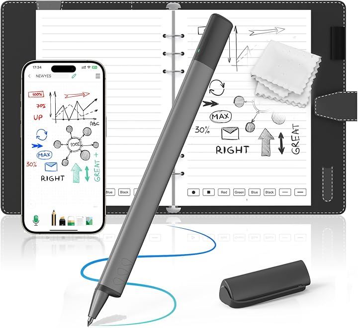 sync pen 4 スマートペン 電子ノート リアルタイム即デジタル化 インク消せる 73言語対応 OCRデジペン 保存機能付き 電子手帳(Syncpen 4 スマートペンノート)