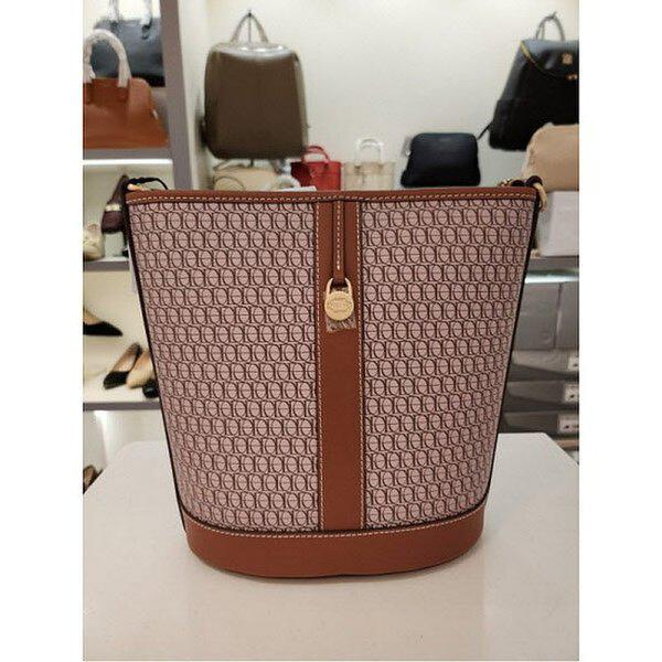 女性コーティングレザーバケットバッグ(ECESHB668BR) (P003690141)