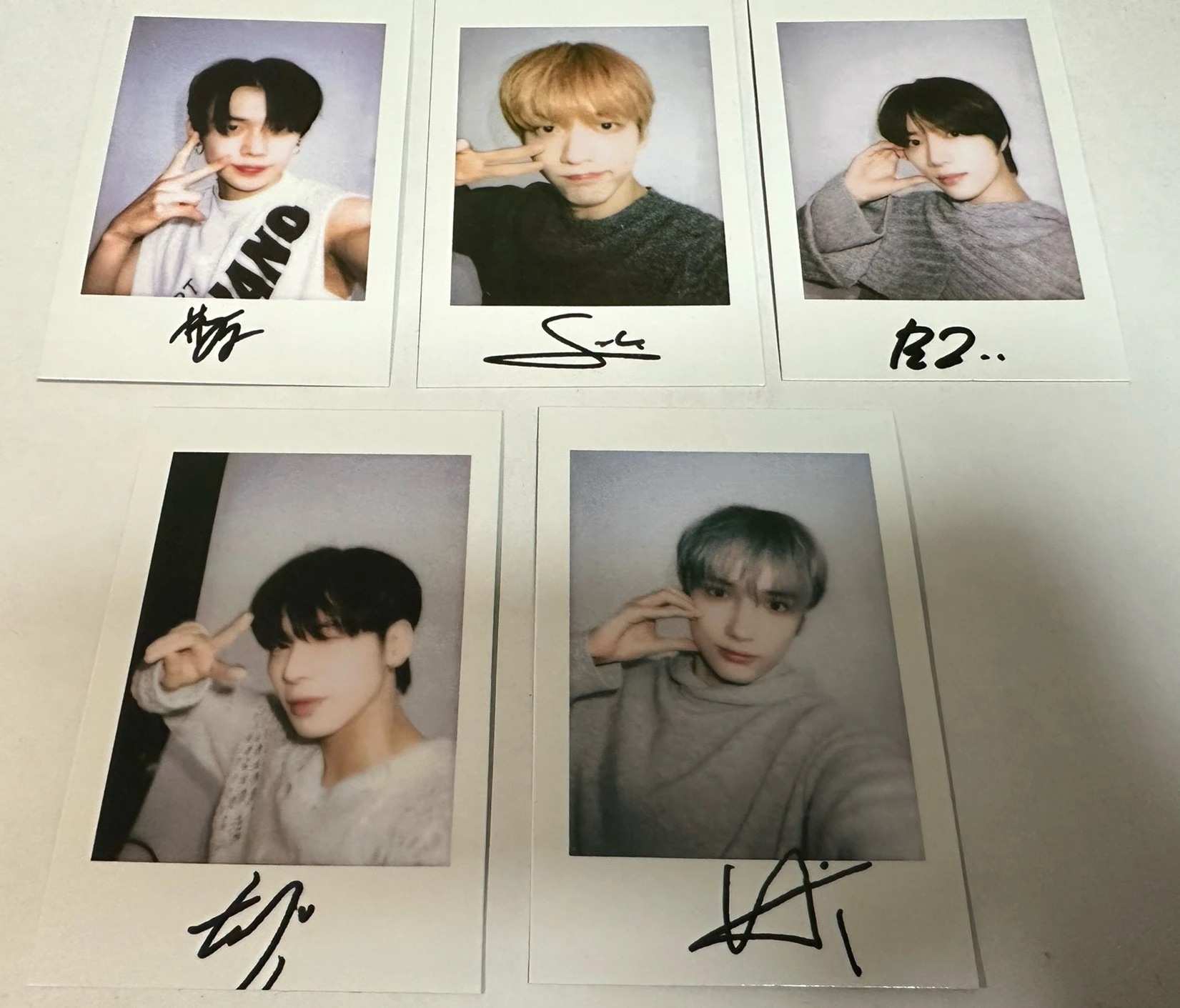 公式品 TXT 公式グッズ YZY 特典 特典トレカ ポラロイド グローバル限定 抽選当選 写真 全員5枚セット