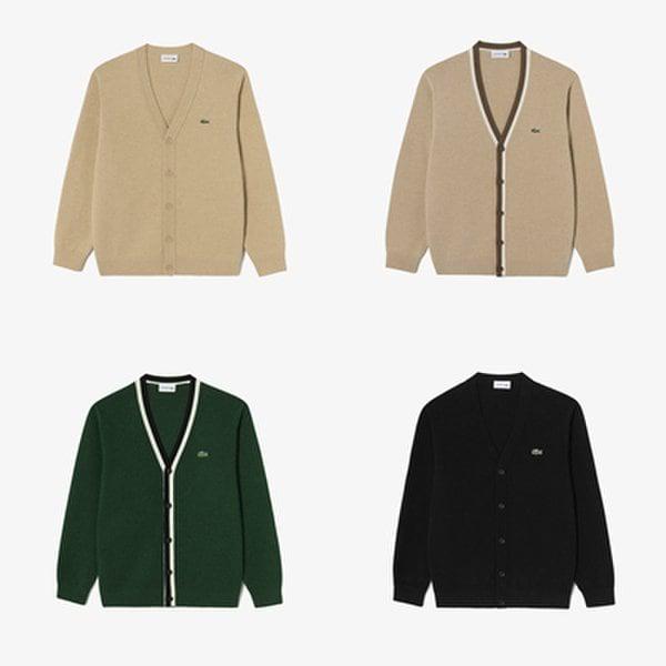 [江南店購入時ソックス贈呈](男性)ベーシックVネック防毛カーディガン(AH660E-55N)5カラーの中から1つ選択