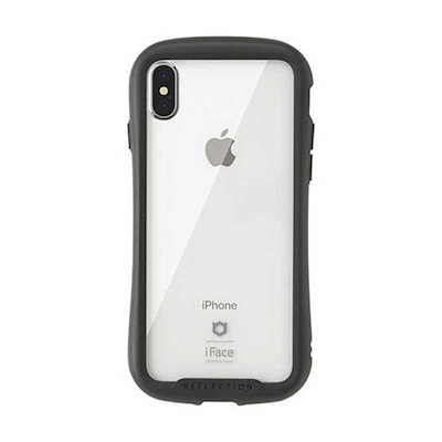 他サイト： HAMEE　[iPhone XS/X専用]iFace Reflection強化ガラスクリアケース　41-907153 ブラックの商品画像