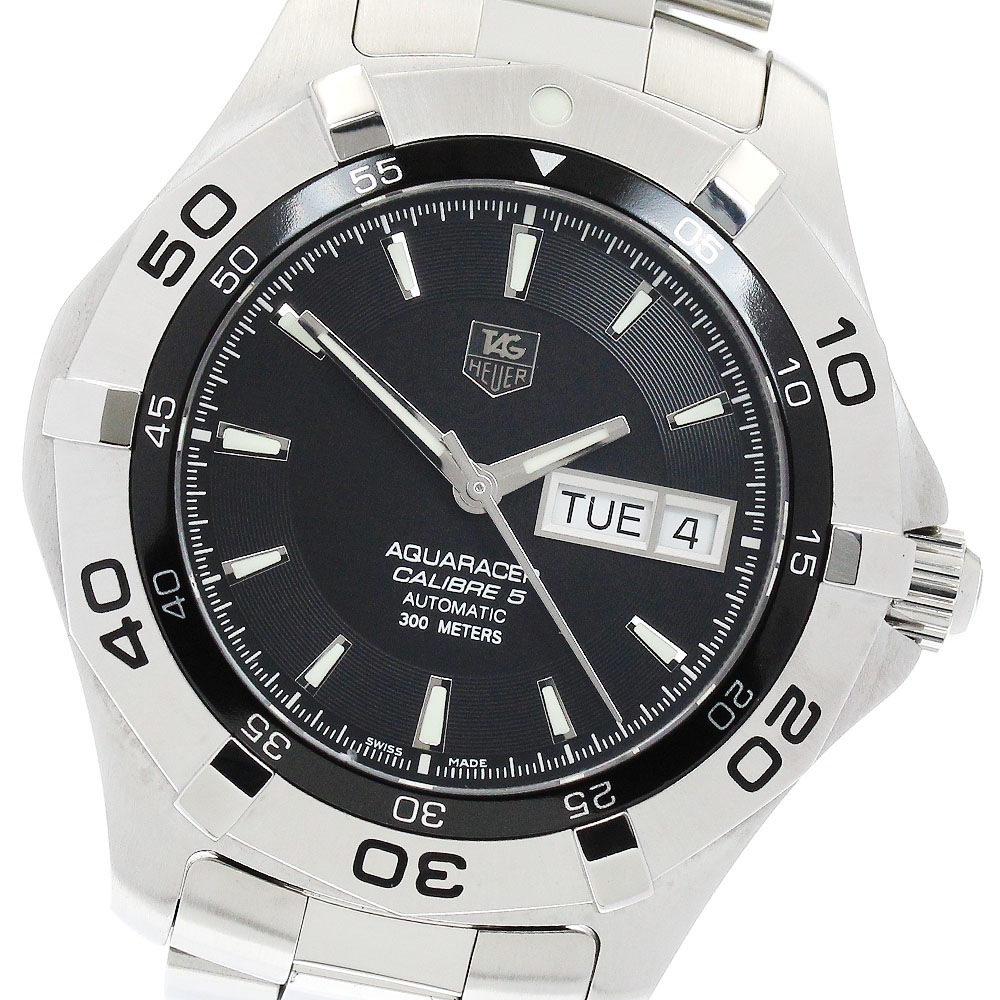 タグホイヤー TAG HEUER WAF2010.BA0818 アクアレーサー キャリバー5 デイデイト 自動巻き メンズ 保証書付き_914074【中古】