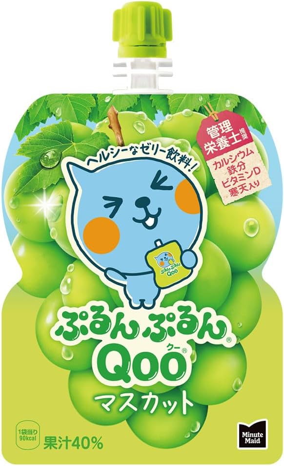 コカ・コーラ ミニッツ メイド ぷるんぷるんQoo マスカット 125gパウチ×30袋