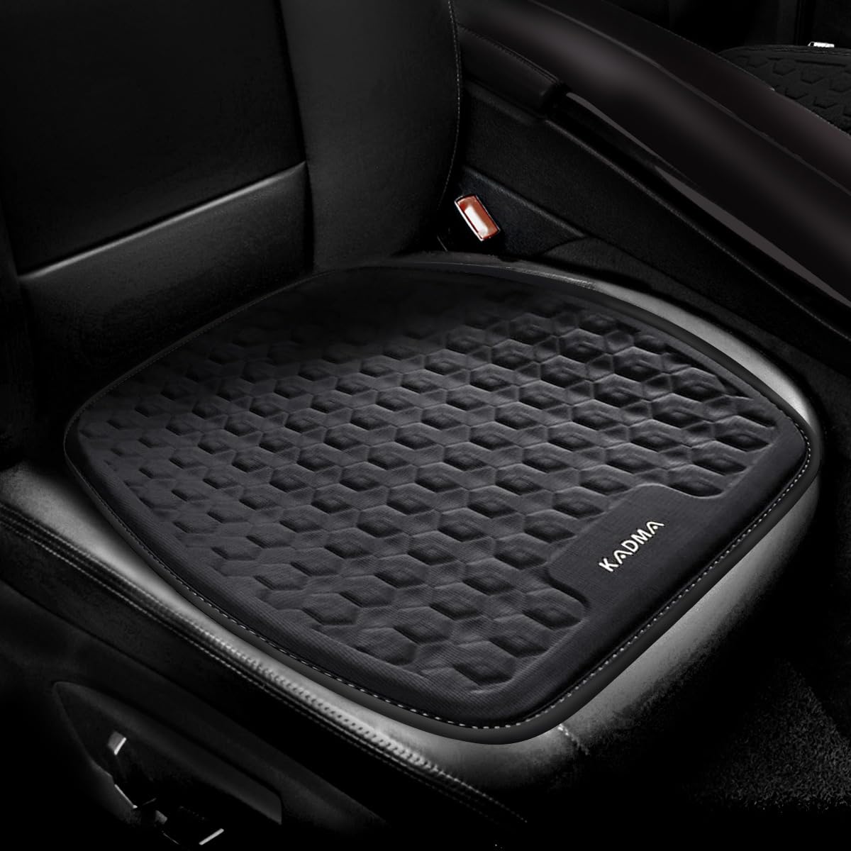 車 ゲルクッション 45×46×1.8cm 大きい 100個の通気孔 冷感 通気性 ハニカム構造 ジェルクッション 四季通用 無重力 滑り止め 蒸れない 体圧分散 自動車 椅子用 25212