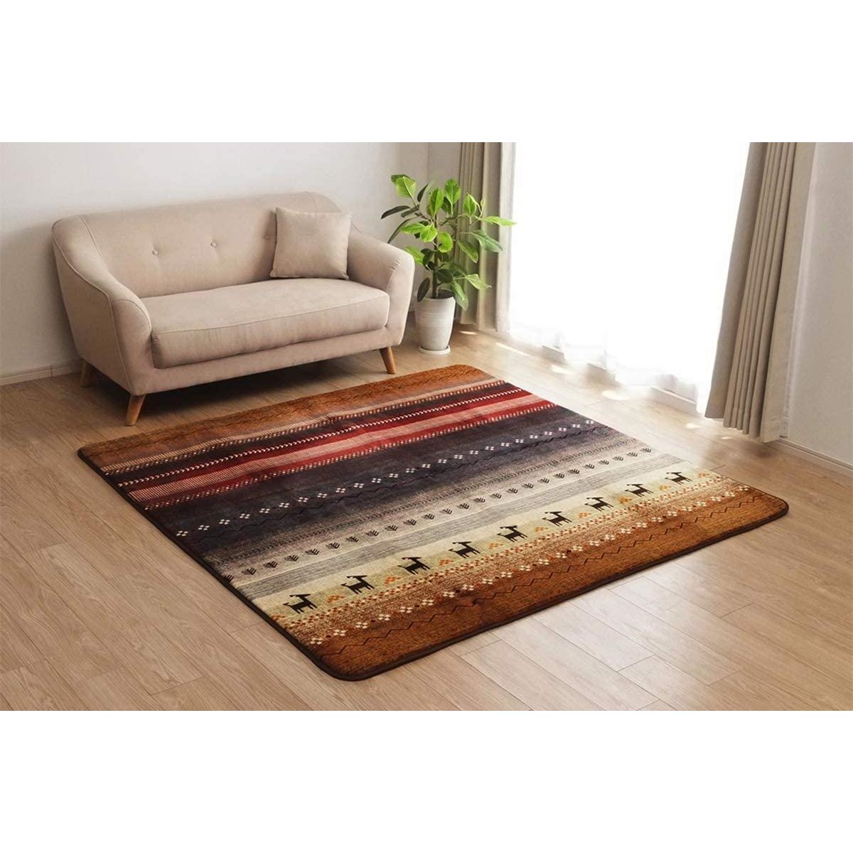 【i】【代引不可】 イケヒコ ラグ マット 床暖房 ホットカーペット対応 長方形 DXラディ 約200×250cm ミックス 柔らか #5704789【北海道・沖縄・離島不