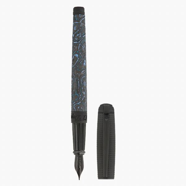 取寄品 正規品 STデュポン 410396L LINE D LARGE One Shot ラインD ラージ 万年筆 グレイシャル ケーブ