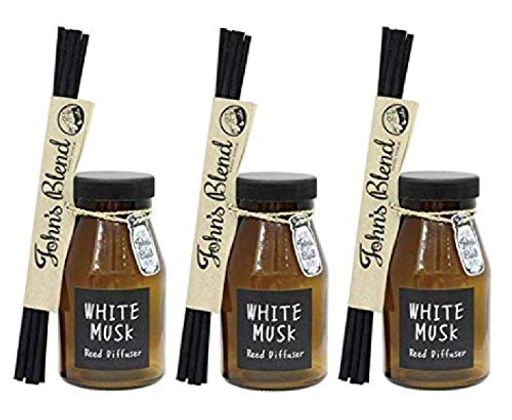 ジョンズブレンド 【3個セット】ノルコーポレーション ルームフレグランス リードディフューザー JOHNS BLEND 140ML ホワイトムスク OA-JON-6-1