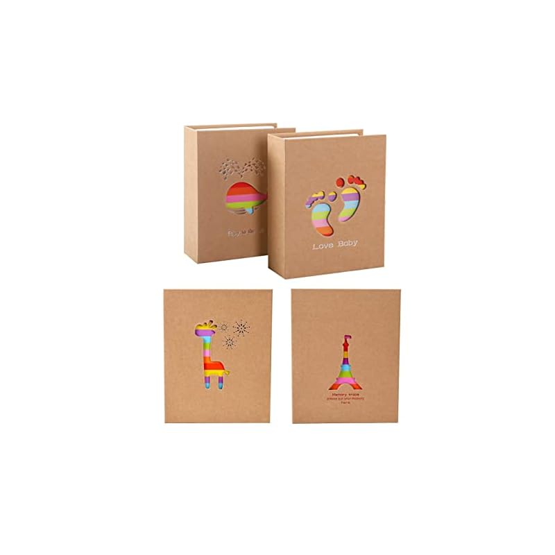 フォトアルバムセット 4冊セット L判 大量収納 写真収納 写真アルバム 挿入タイプ 赤ちゃん 子供 成長記録 1冊200枚収納可能