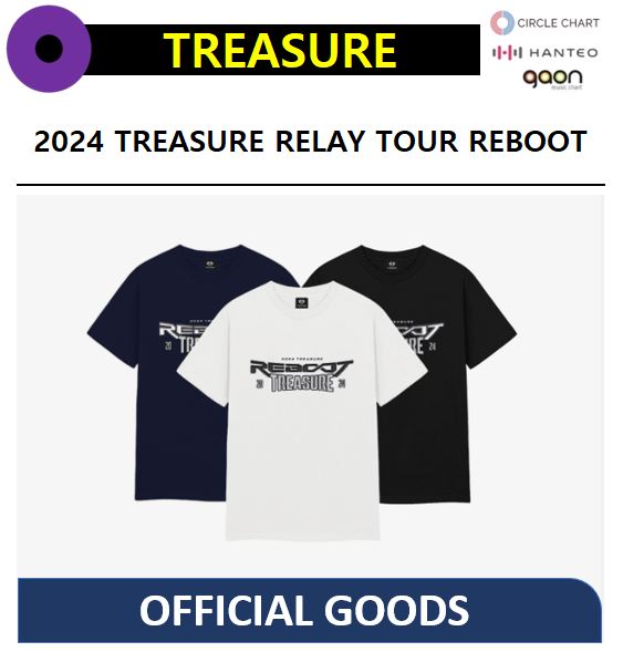 【3種選択】 TREASURE - [REBOOTTOUR] TREASURE T-SHIRT / 公式商品 / OFFICIAL GOODS 5,387円