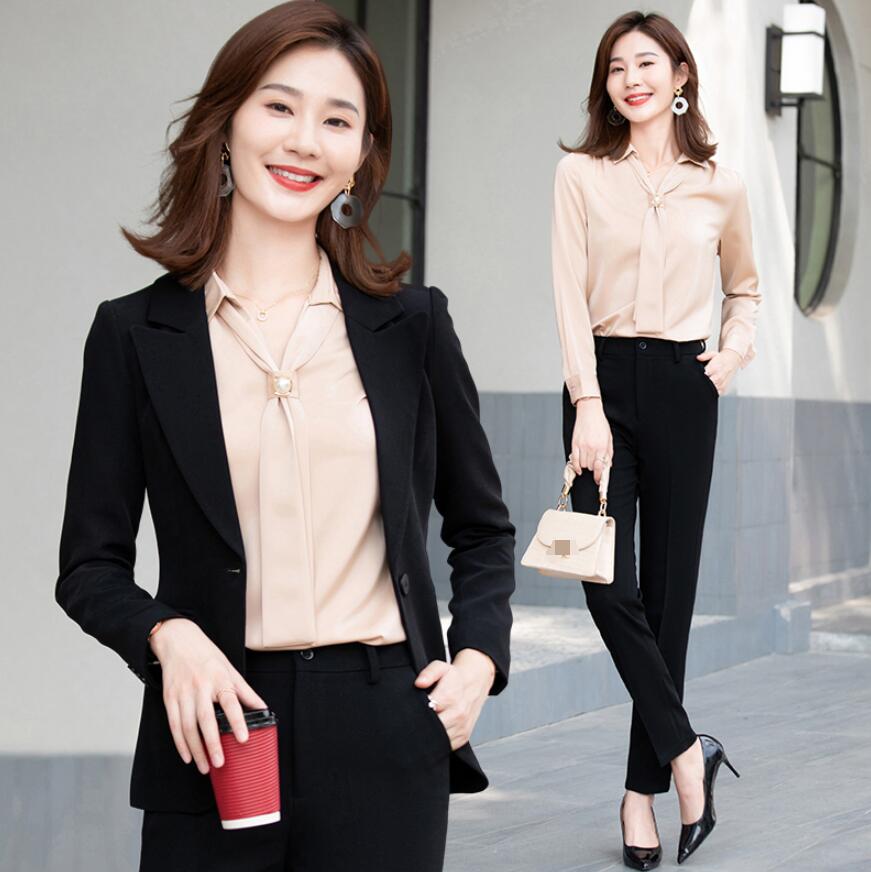 一つボダンスーツ レディース 2点セット ビジネス スカートスーツ フォーマル 通勤 OL オフィス 入学式 卒業式 着痩せ 30代40代 ママ 春秋冬 リクルートスーツ セットアップ セレモニースー