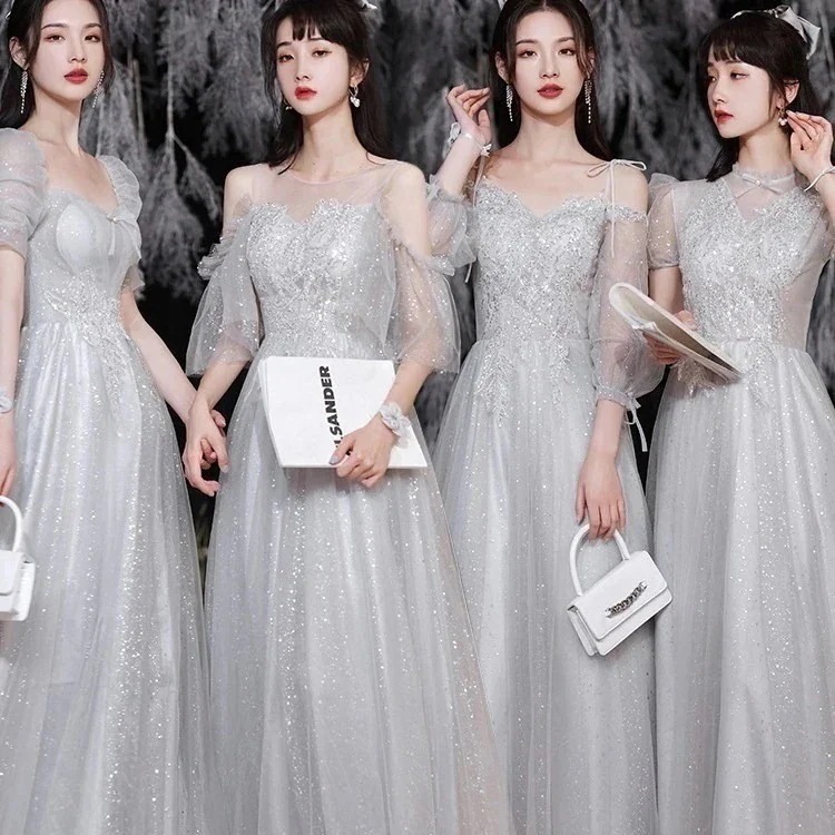 キャミワンピース ! !パーティードレス エレガント 高級感 成人式 結婚式ドレス 誕生日 花嫁 司会パーティードレス一 Vネック/韓国ファッション/ロングワンピース ブライズ