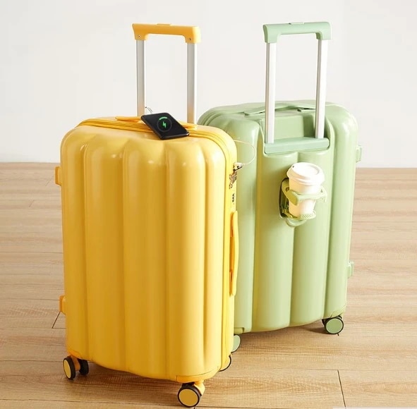 キャリーケース スーツケース フロント開口 軽量 多色 キャリーケース バッグ 24寸の男女学生 旅行バッグ