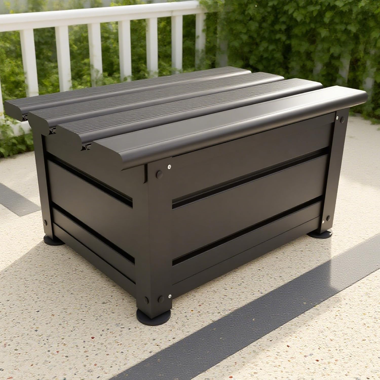 屋外収納庫 収納ベンチ 収納ボックス 33L 60cm 鍵付き 物置 屋外 小型 置き配 ストッカー ゴミ箱 ボックス 大容量 収納ケース 戸外収納 ストッカー 防水/耐侯 収納可能