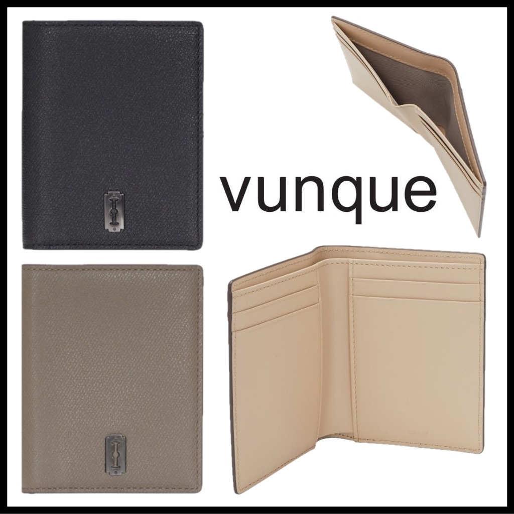 【VUNQUE】 Perfec Officer Medium Wallet ウォレット 天然牛革 カードケース 本革 カードホルダー カード入れ 財布 二つ折り 折りたたみ財布 vunque 財布