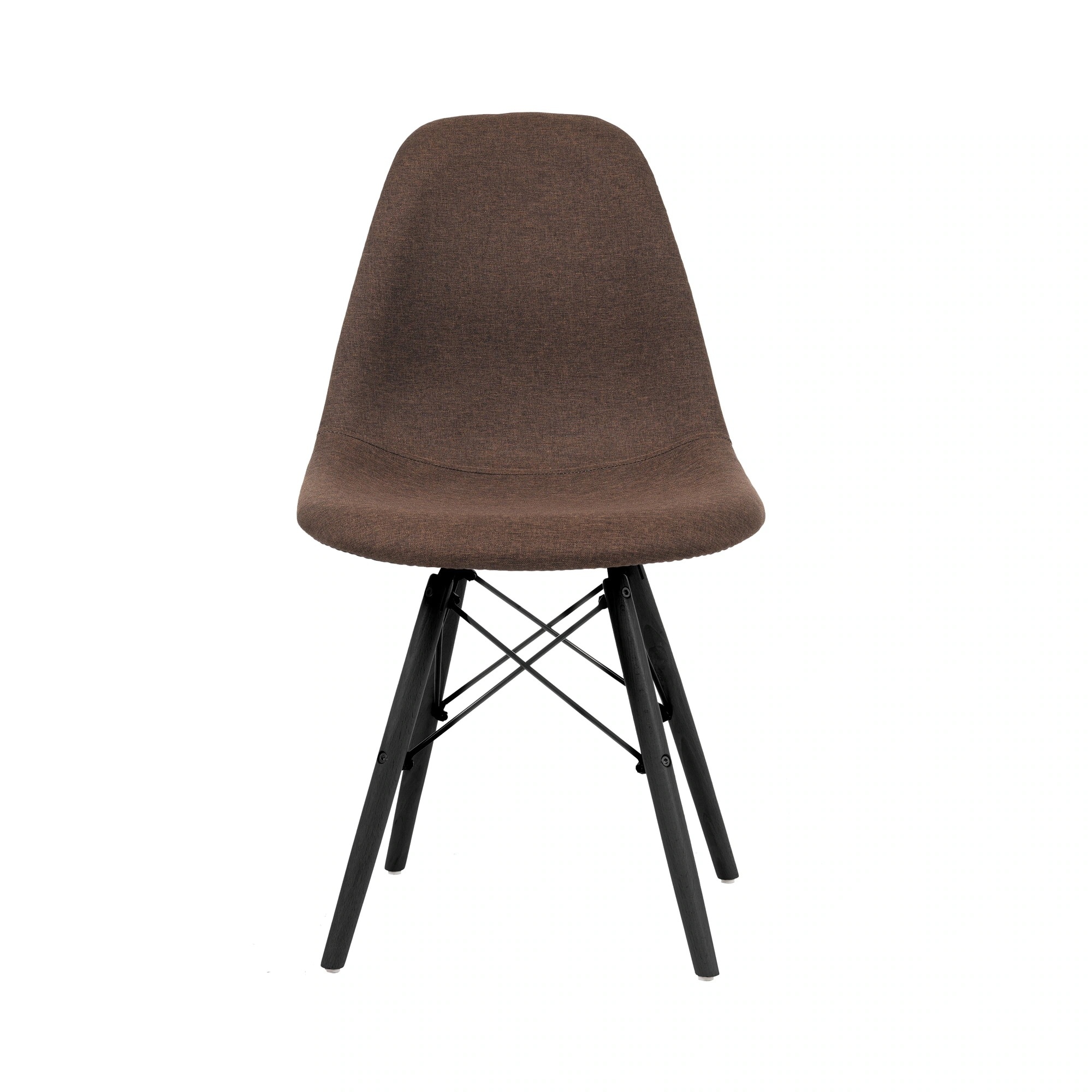 184【ブラウン座面＆ダークブラウン脚】【ファブリック】 イームズチェア リプロダクト ダイニングチェア ダイニングチェアー イームズチェア DSW eames イームズ チェアー DSW イームズ椅