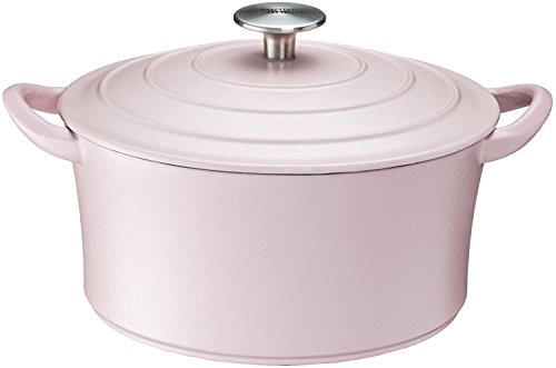 イシガキ産業 両手鍋 鉄鋳物 ボンボネール ココット ガス火 IH 兼用 ピンク 22cm