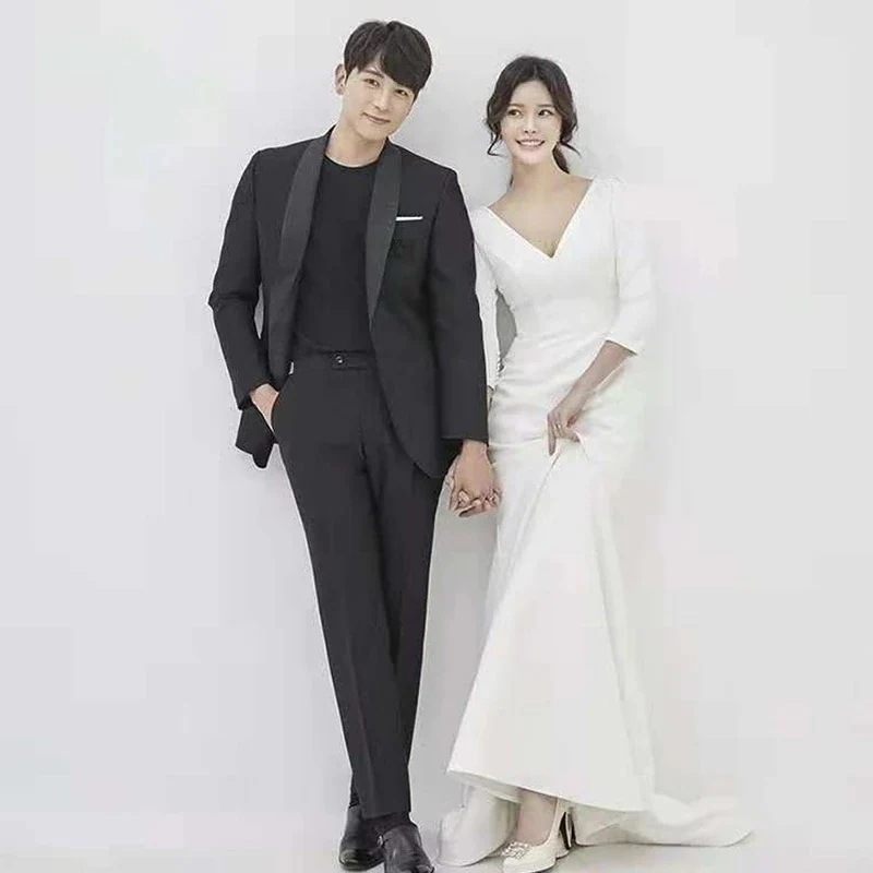 パーティードレス気質 ウェディングドレス 花嫁 結婚式 ワンピース シンプル ウエディングドレス 安い 花嫁 フォトウエディング 結婚式　ドレス お呼ばれドレス 同窓会 ドレス 韓国ファッショ