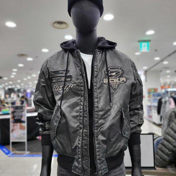 男性ピグメントフードパディングMA-1-DG