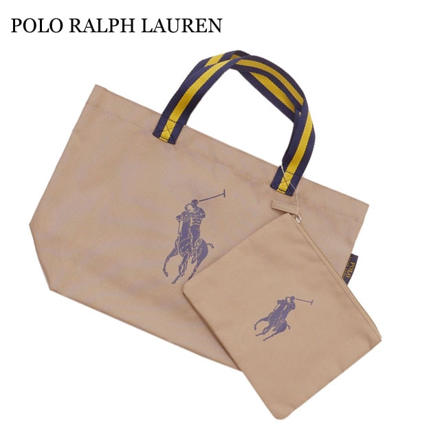 ポロ ラルフローレン POLO RALPH LAUREN PONY Shopping Tote BEIGE 277-003020-016