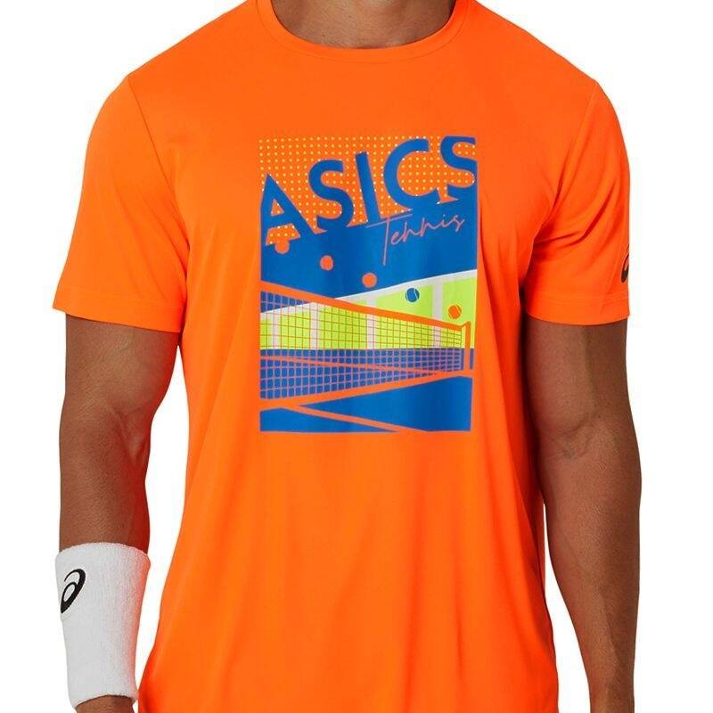 アシックス ASICS メンズ GS グラフィックTシャツ (2041A284801) 半袖Tシャツ 2041A284801 401928