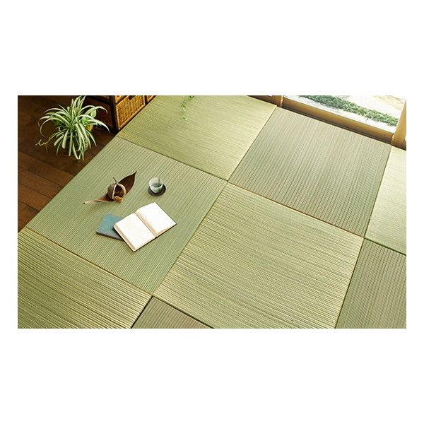 159050233 カラーの選べる 軽量 置き畳 綾川 同色12枚セット 82822.5cm イエロー メーカー直送 24,772円