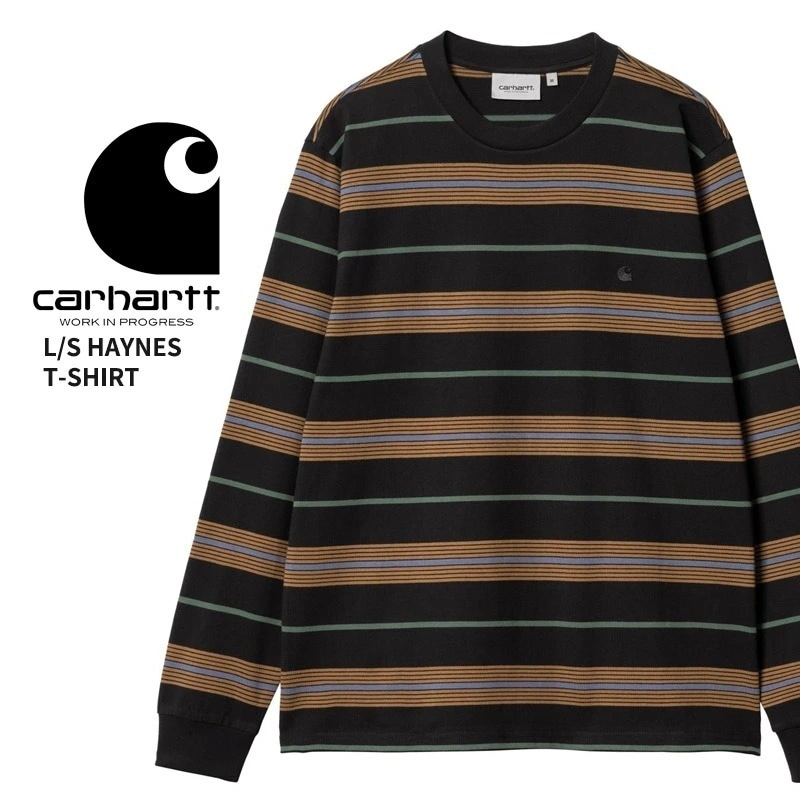 カーハート ダブリューアイピー Carhartt WIP L S HAYNES T-SHIRT i032849 メンズ ストライプ Tシャツ 長袖 トップス カットソー