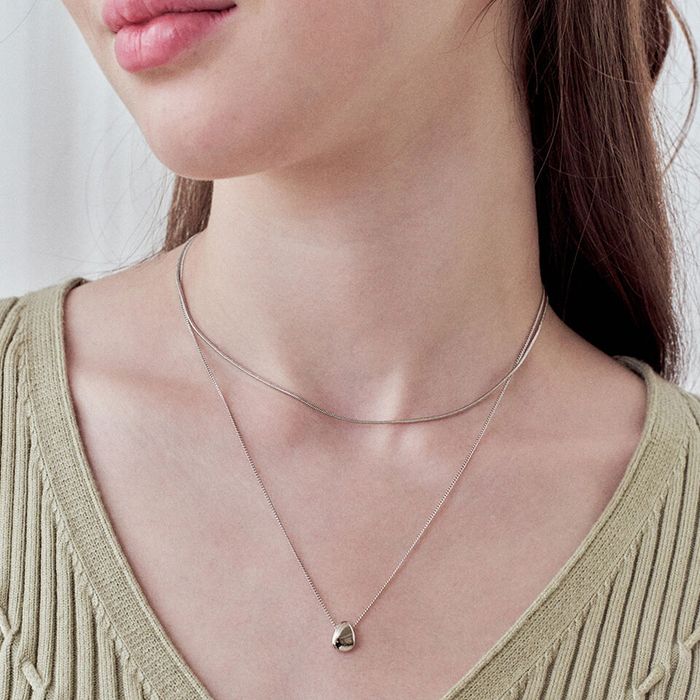 flame layered necklace set おしゃれ アイドル愛用ブランド 韓国人気 韓国ファッション