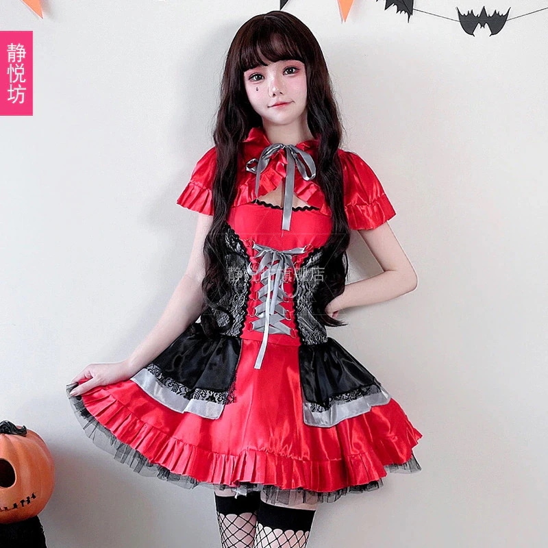 ハロウィン 大人用 コスチューム 魔女 コスチューム 赤ずきんちゃん マント マント ヴァンパイア クイーン 衣装 魔女 ゴス風