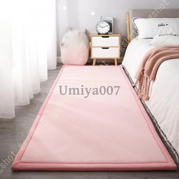 極厚 低反発ラグ 1畳 1.5畳 ラグ カーペット フランネル 防音 防ダニ 滑り止め付 オールシーズン ラグマット マット ラグカーペット 北欧 ラグ 厚手 低反発