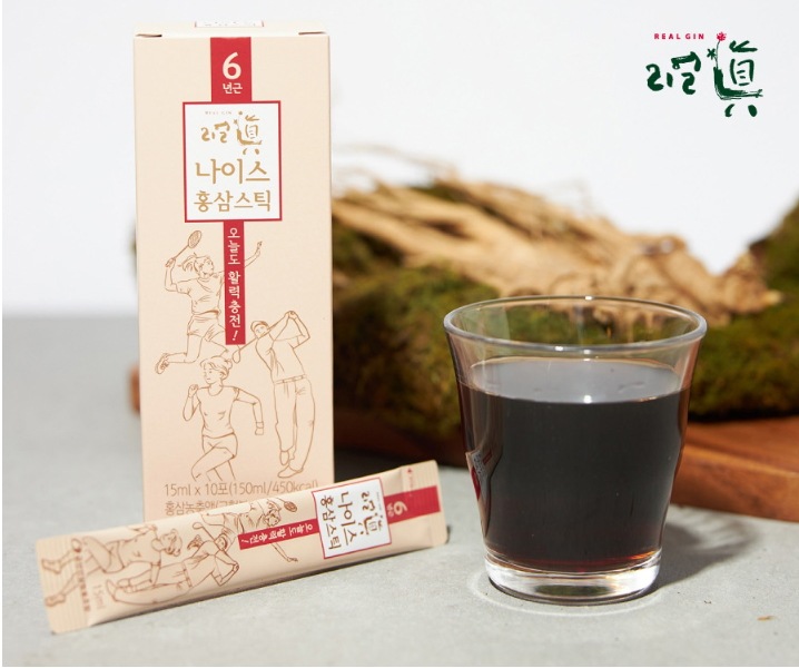 リアルジン紅参スティック 15ml x 30包 (高麗人参エキス/健康補助食品)