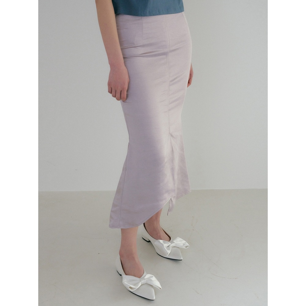 REORG TIR UNBALANCE マーメイドスリットスカート パープルグレー 9,410円