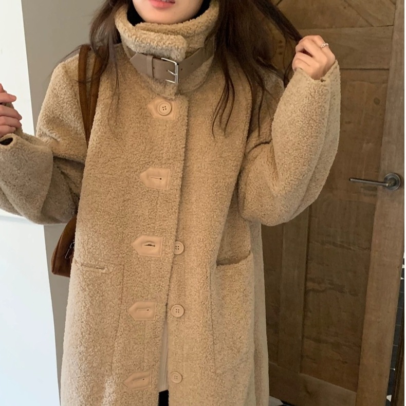 レトロ ゆったり ムートンコート