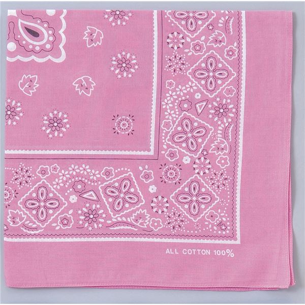 (まとめ)アーテック バンダナ 約550×550mm ポリエステル100％ 桃 (×40セット)
