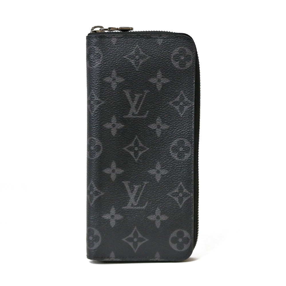 ルイヴィトン LOUIS VUITTON ジッピーウォレットヴェルティカル モノグラムエクリプス 長財布 メンズ 中古