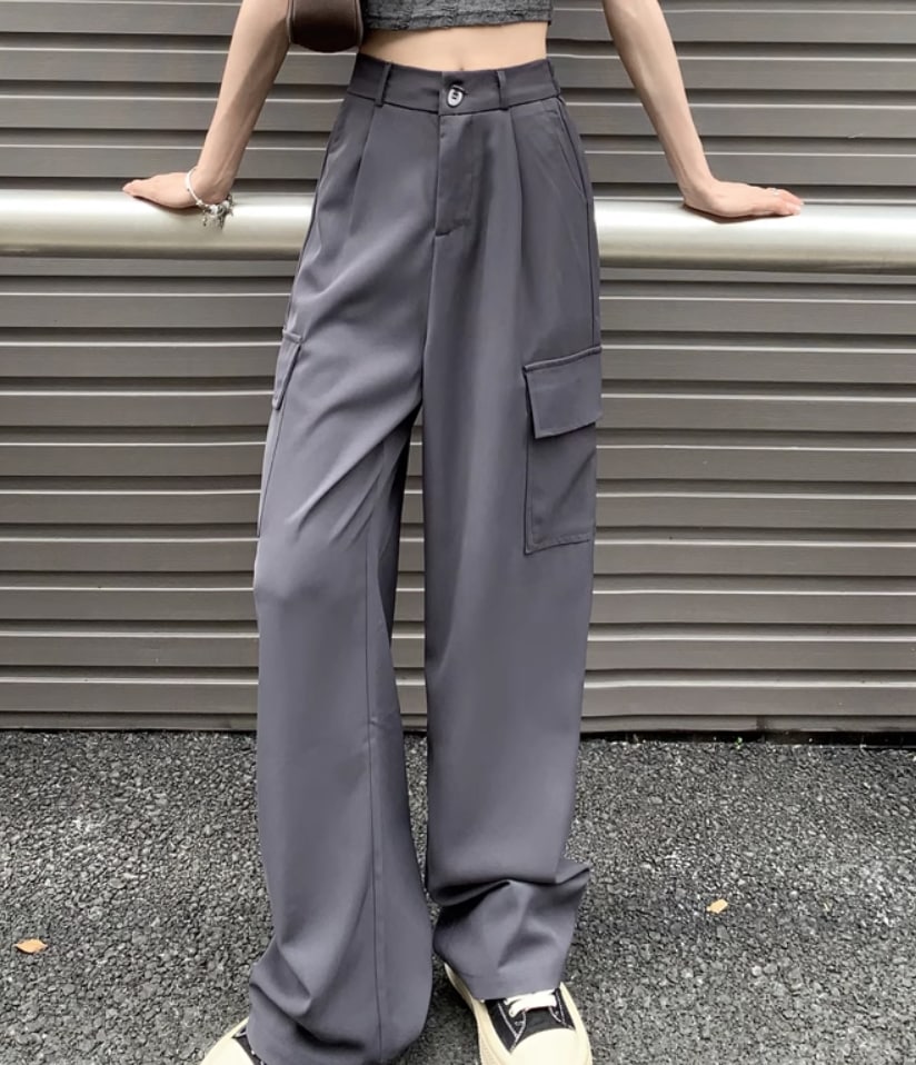 ボトムス デート モテアイテム ストレートパンツ スラックス ポケット コットン 大人可愛い きれいめ 上品 おしゃれ かっこいい 大人可愛い ラブリー キュート ガーリー クール モード系 セクシー