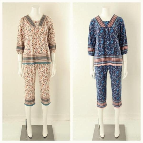 【イベント】均一価格ホームウェアポリー起毛ボーダー捺染トップスボトムス単品_A VEV3884F VEP3884F_A