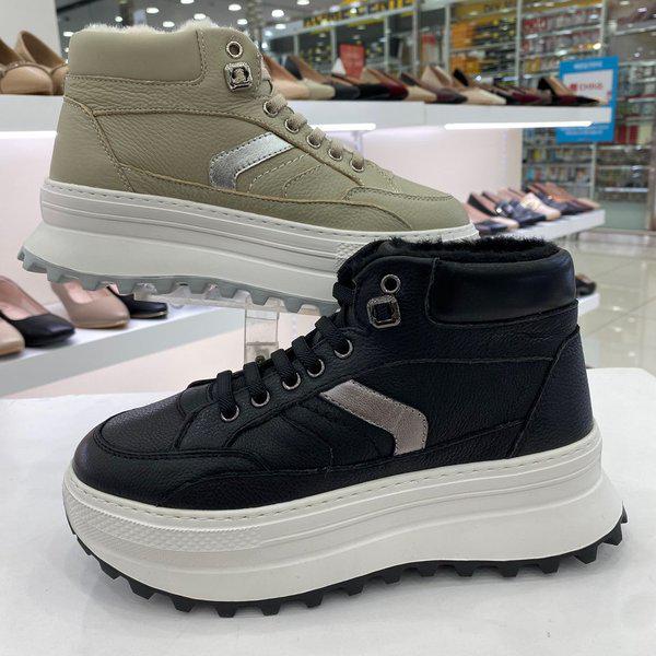 女性用 厚底 ファー スニーカー YACWSB6O86O9BKWH HSPZ3A GN