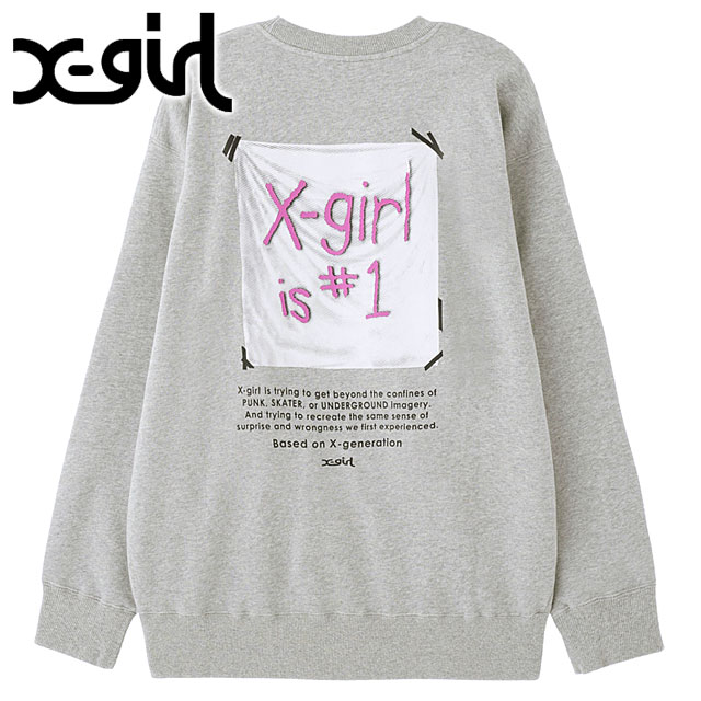 フラッグビッグスウェットトップ [105244012034 FW24SPOT] FLAG BIG SWEAT TOP レディース トップス トレーナー スウェットシャツ ASH