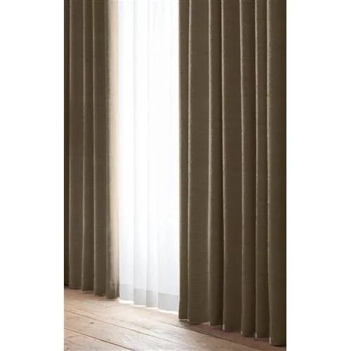 [100×200]カーテンレガシー ブラウン 2枚入 遮光 形状記憶加工 ウォッシャブル