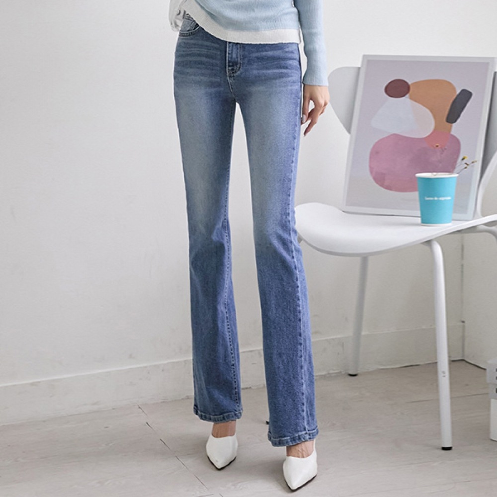 (NAK21) プリティラインセミブーツカットパンツ DM41-P-11