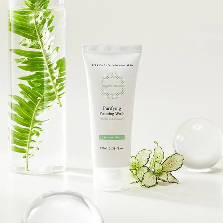 弱酸性クレンジングフォーム/クレンジングローション【ピュリファイング フォーミングウォッシュ 100ml】オキシジェンシューティカルズ