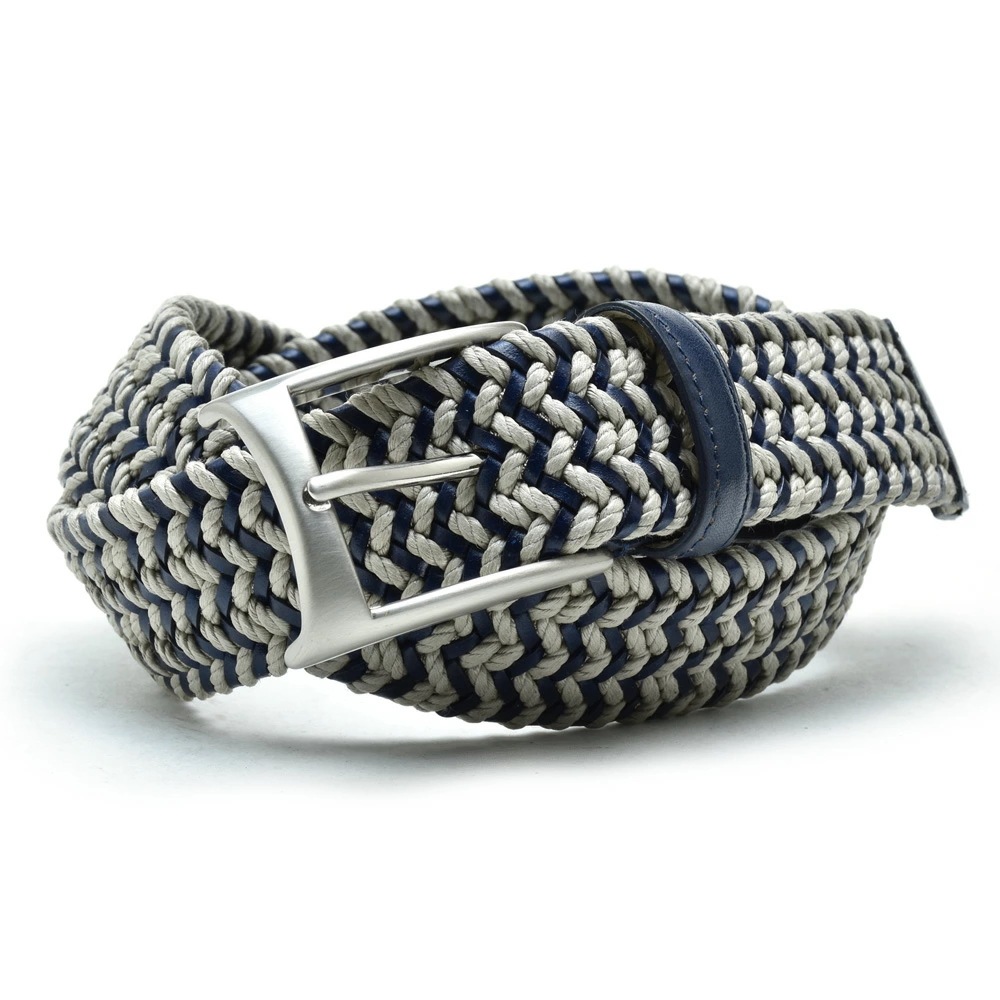 GL ジョバンニリスコ ベルト 1201-1 MORO BLUE 伸縮性メンズカジュアルフリーサイズ 【gl-1201-1】