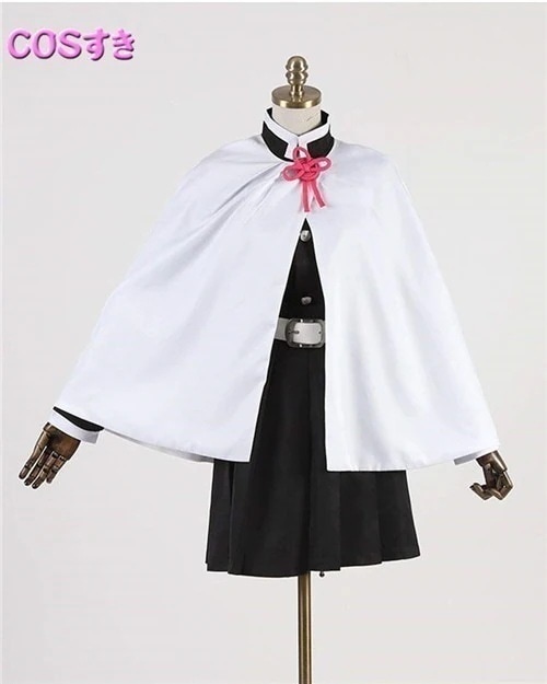 栗花落カナヲ 【コスプレ衣装+ウイッグ＋ブーツ】 栗花落カナヲ つゆりかなを 風 コスプレ衣装 コスチューム　cosplay 変装 ハロウイン