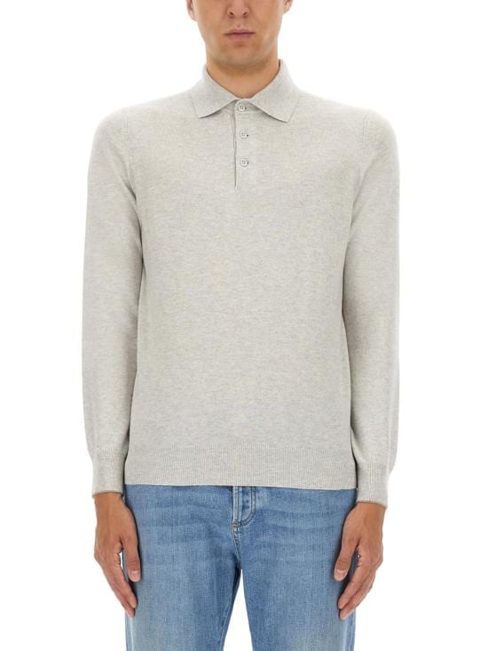 BRUNELLO CUCINELLI Men Polo Shirts M2200295 CUH10 GREY
