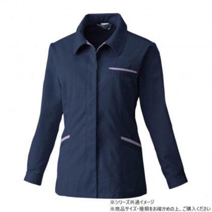 桑和 4222 レディース長袖スモック 3Lサイズ ネイビー(1)