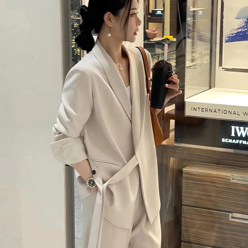 【2枚購入で 2oo円OFF! 】スーツセットアップユニフォーム 通勤5COLOR 大きめレディース 女性 制服おしゃれ ジャケット2点セットスーツアウター+ズボン