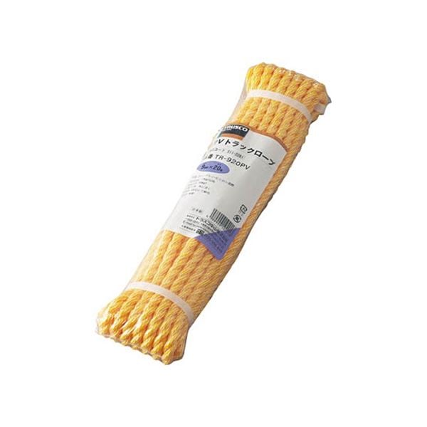 PVトラックロープ 9mmx30m 両端加工 TR-930PV 1巻