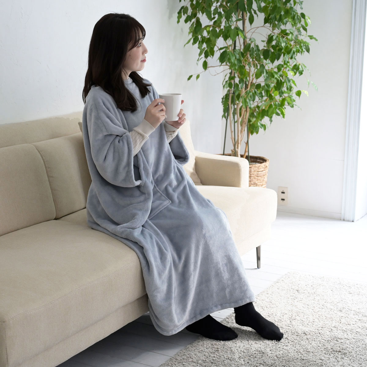 YAMAZEN YTAPP-751US 着るこたつ くるみケット（120×105cm） YTAPP751US