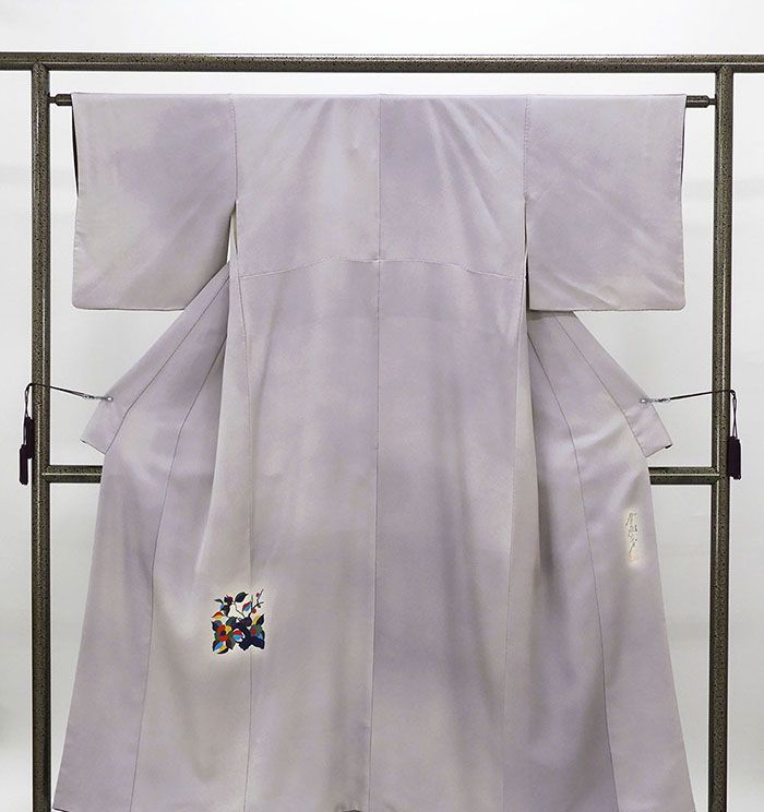 訪問着 正絹 染色作家 斉藤三才作 身丈153cm 裄丈63cm 付下訪問着 リサイクル 中古 着物 結婚式 入学式 卒業式 b4138